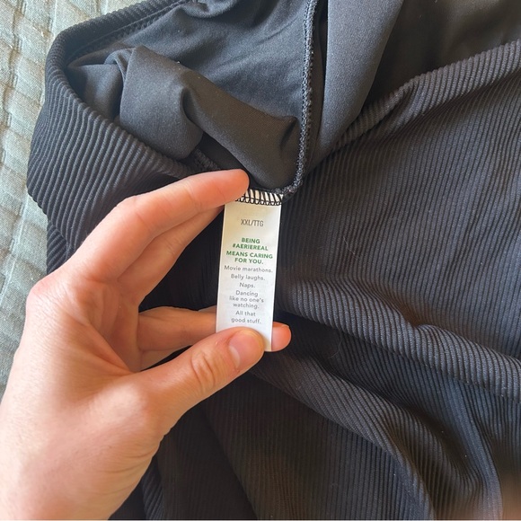 Aerie Ribbed Tie Back One Piece Swimsuit Size XXL - Picture 5 of 9